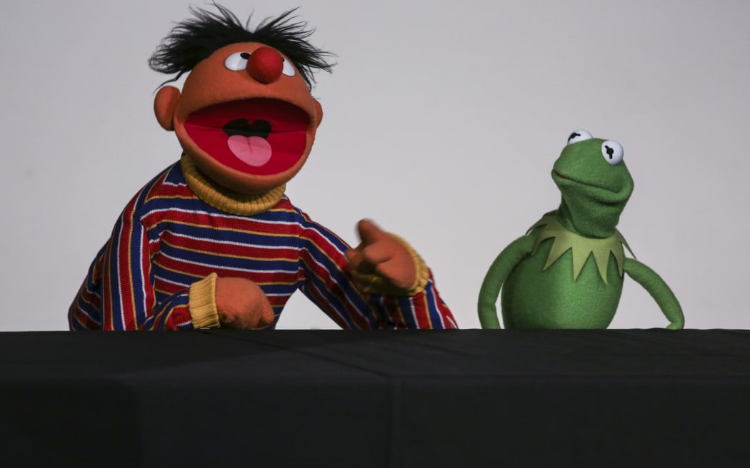Ernie and Kermit.