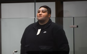 Defendant Shayde Carolyn Weston, during the start of the trial of the women for murdering Rau Tongia