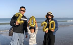 Chara Sun, Soda Liu and son Enzo