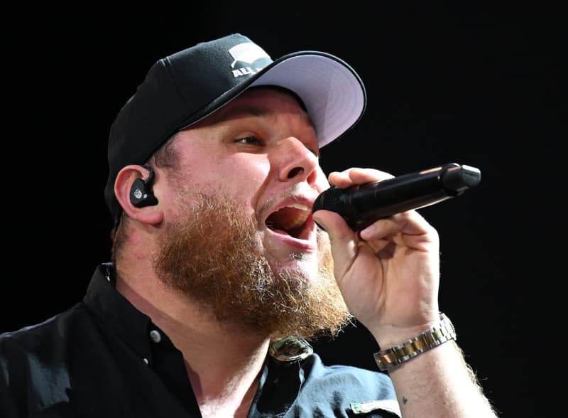 Country singer Luke Combs at Auckland's Eden Park on 17 January 2025.