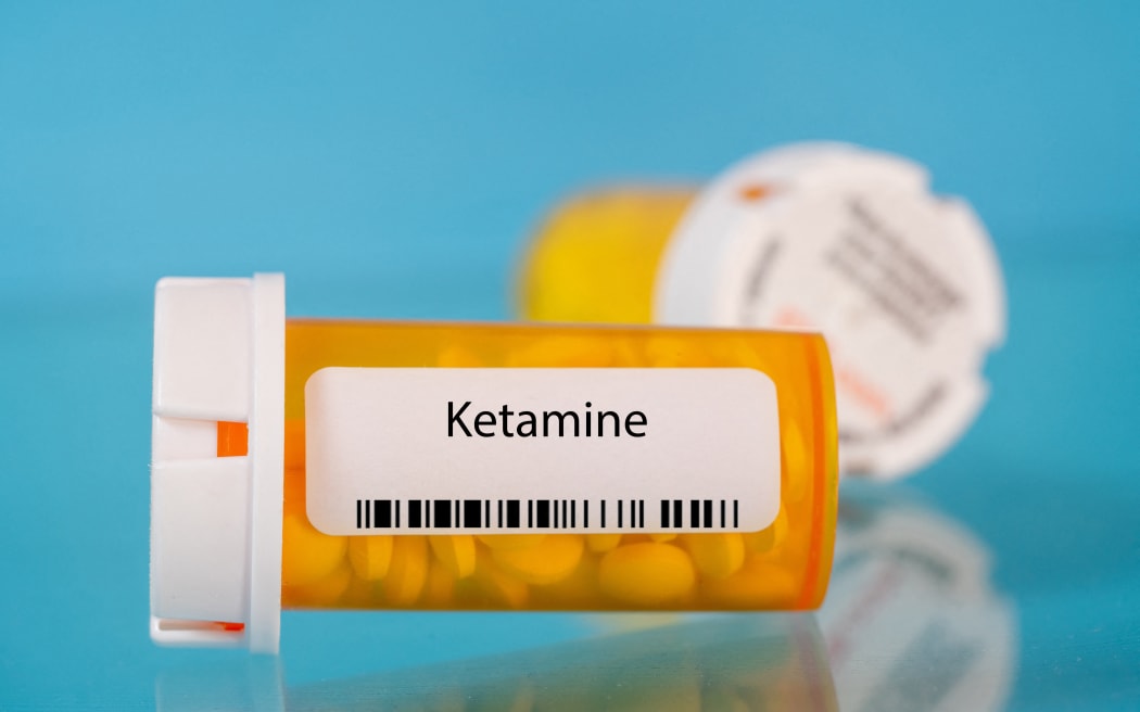 Ketamine pill bottle, conceptual image. (Photo by WLADIMIR BULGAR/SCIENCE PHOTO LI / WBU / Science Photo Library via AFP)