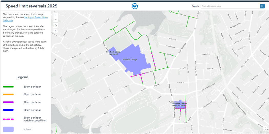 On 1 July, speeds will go up from 30km/h to 50km/h on more than 1500 Auckland roads - many of them in the surrounding areas of schools.