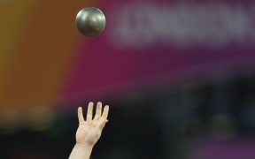Shot put.