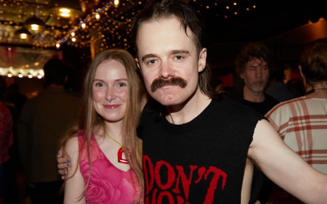 Finn Johansson and friend.