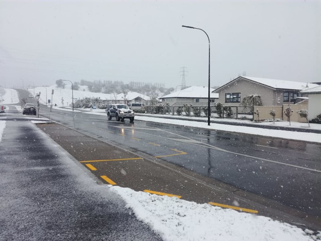 Snow in Queenstown Monday 28 September
