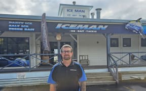 Jono Mills is seeking a temporary location for he and his father’s ice, bait and fishing tackle business, The Iceman, which currently has a large icemaking machine housed in the tower above the soon-to-be-demolished building.