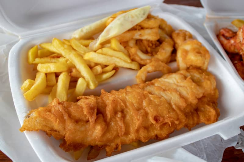 Fish and chips.