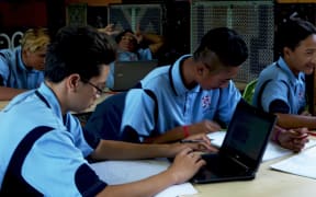A class at Huntly College