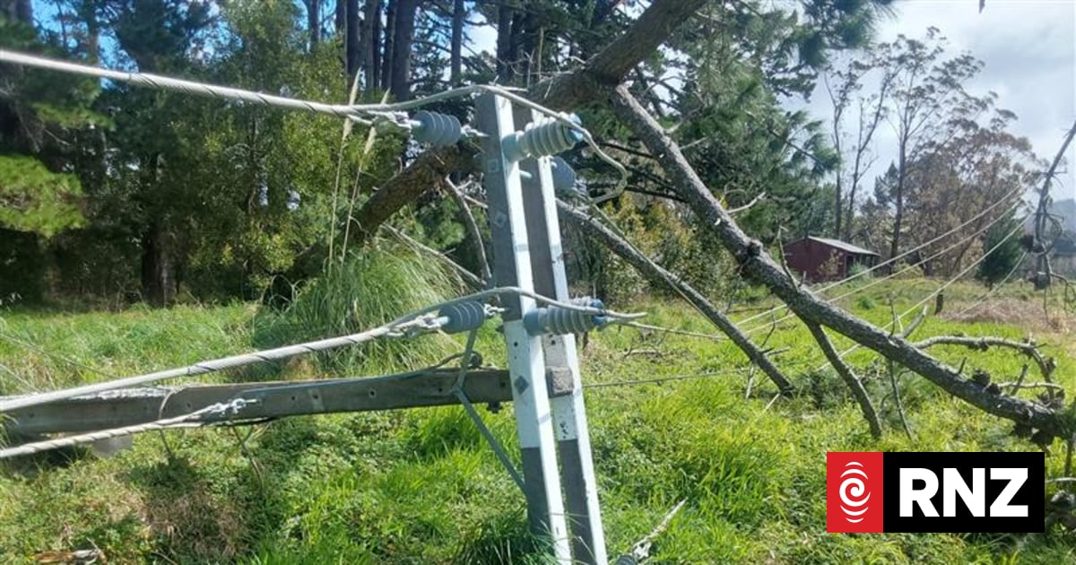Thousands still without power after high winds across Coromandel, Bay ...