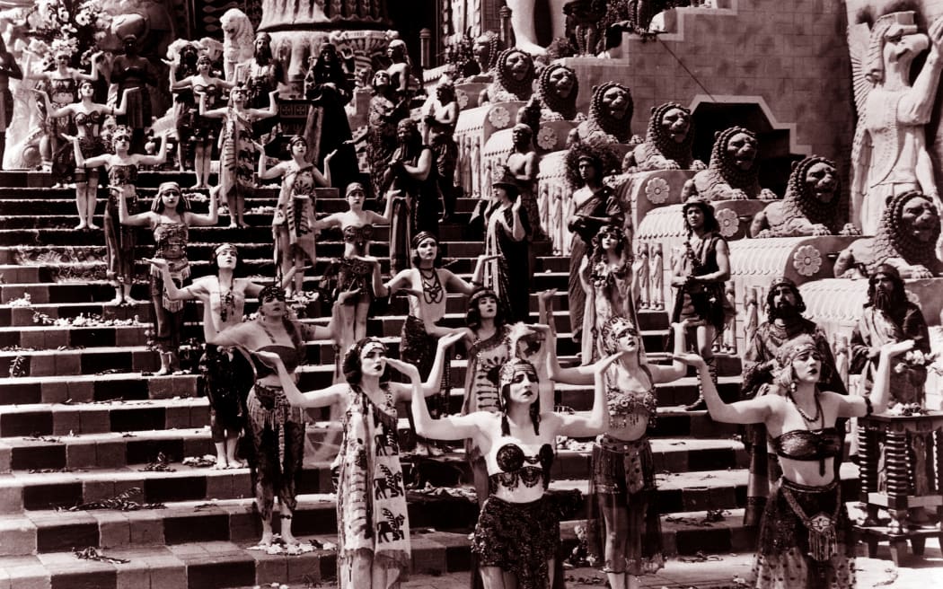 Intolerance (film), a 1916 film by D.W. Griffith. Scene from a Babylonian story: the fall of the Babylonian Empire to Persia in 539 BC.