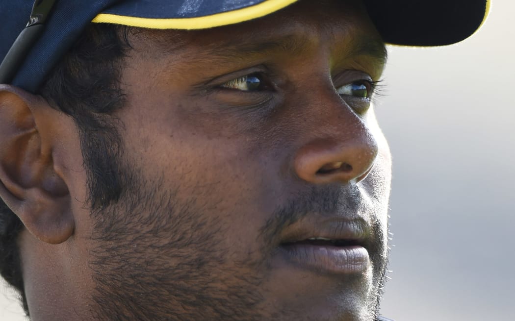 Sri Lanka captain Angelo Mathews has apologised for his team being 'embarassing and pathetic'.