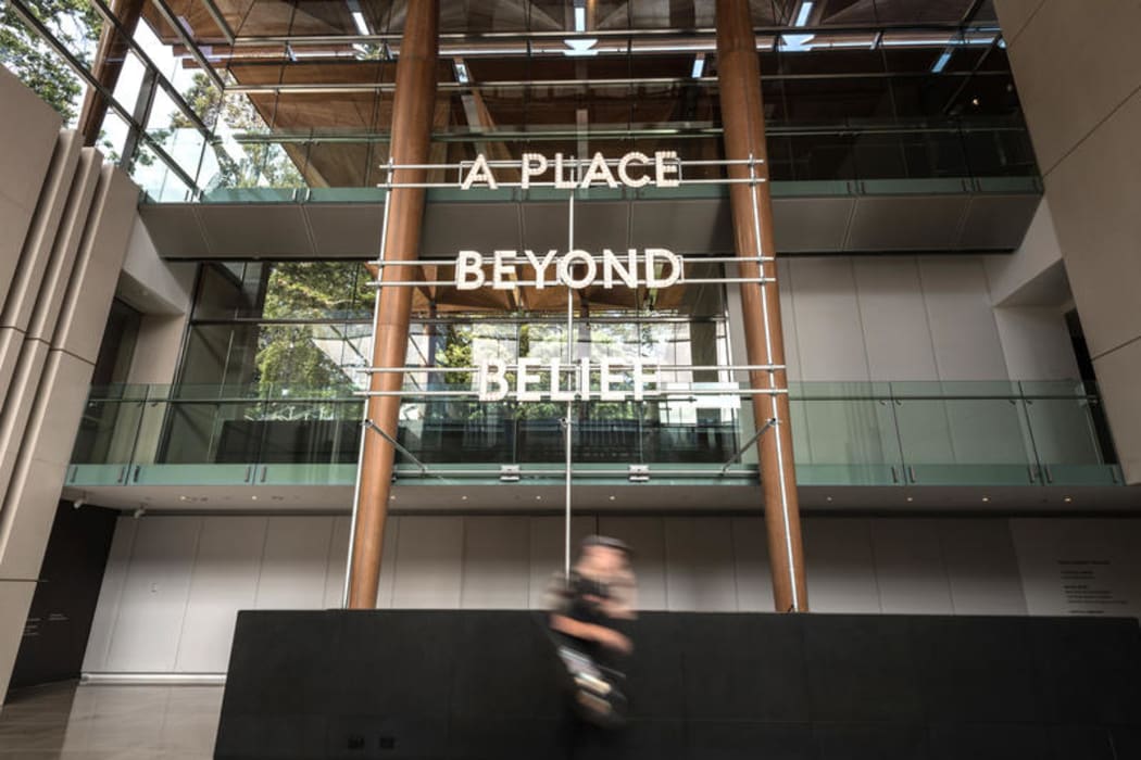 Nathan Coley's work 'A Place Beyond Belief' at Auckland Art Gallery