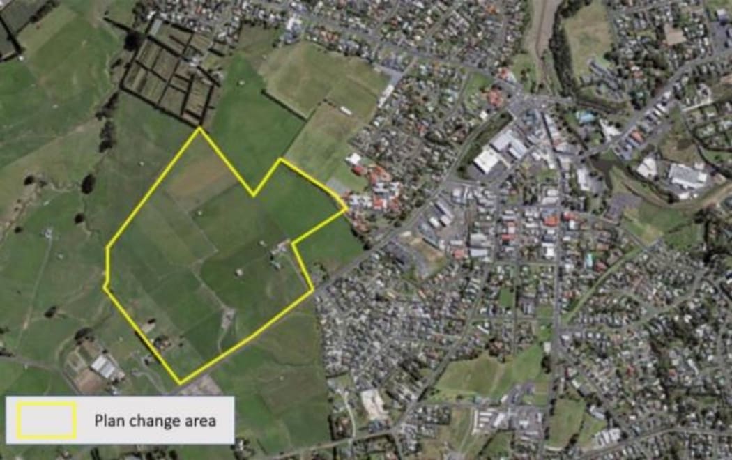 A map of the planned development by Matoaka Holdings, Pokorua Limited and Gardon Trust.