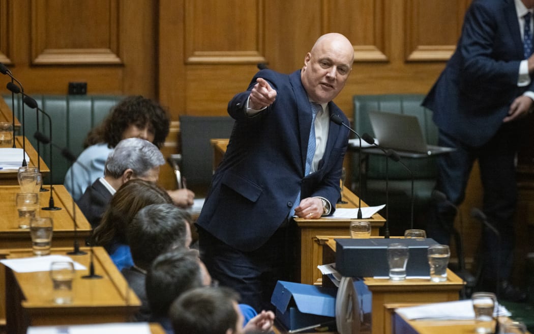 The Prime Minister, Christopher Luxon, in the Budget Debate.