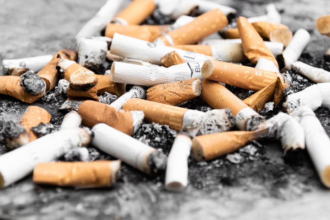 cigarette butts