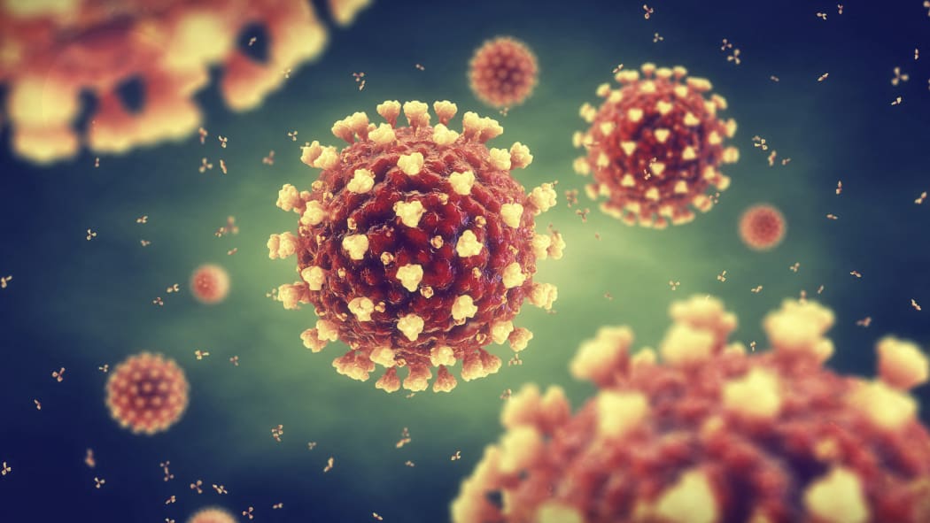 Coronavirus particles, illustration. Different strains of coronavirus are responsible for diseases such as the common cold, gastroenteritis and SARS (severe acute respiratory syndrome). The new coronavirus SARS-CoV-2 (previously 2019-CoV) emerged in Wuhan, China, in December 2019.