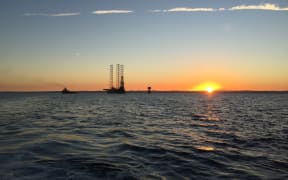 The BOSS jack up rig heads out to the Pohokura platforrm for a three-month well-intervention and maintenance programme. after being blessed by local hapu.