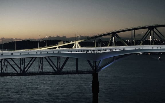 The new design for the Auckland Harbour Bridge shared path