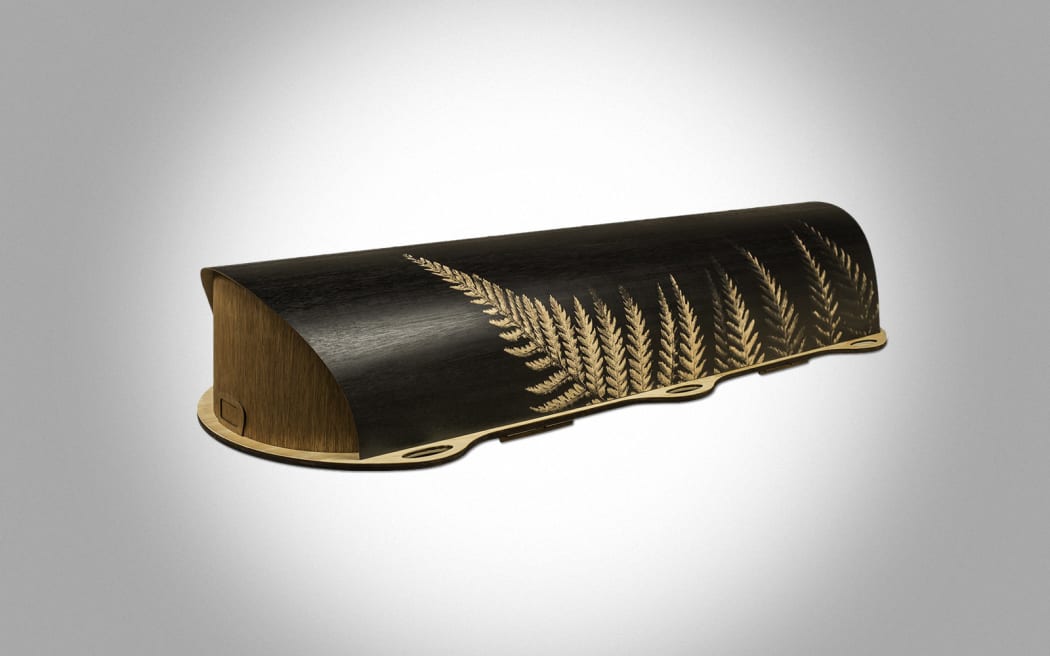 Coffins have moved on as shown by the range on offer at State of Grace This Artisan Silverfern number is by company Return to Sender.
