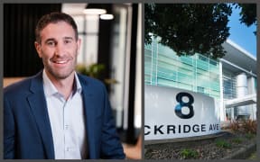 PMG Funds' Scott McKenzie and 8 Rockridge Ave, the first building in PMG's portfolio to secure a 4-star NABERSNZ energy rating.