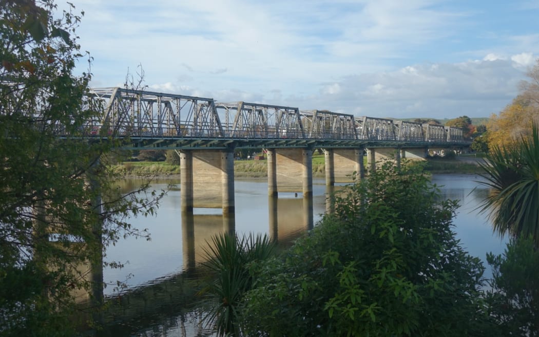 The Dublin Street bridge during at a quieter time of day.