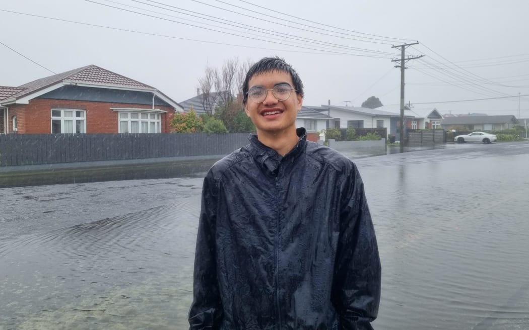 South Dunedin resident William is worried about his house flooding.