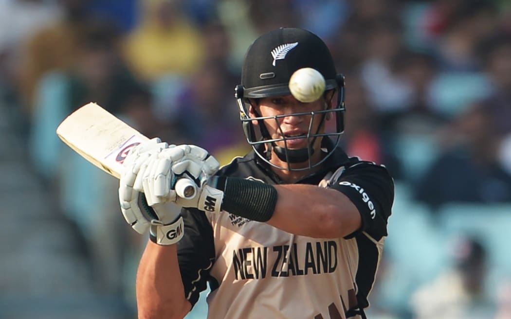 Ross Taylor swipes.