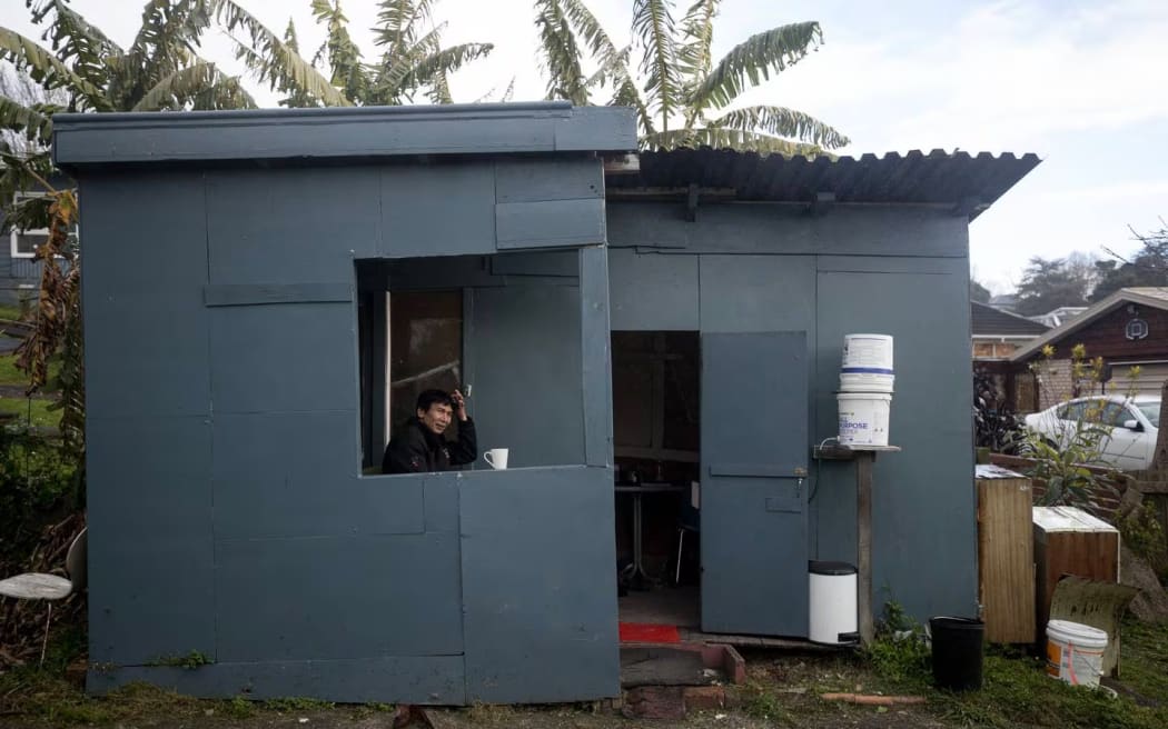 Hendra Adijaya was found living in the shed when the Herald visited last September.