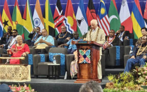 King Charles speaks at the Commonwealth Heads of Government Meeting's official opening in Samoa, 25 October.