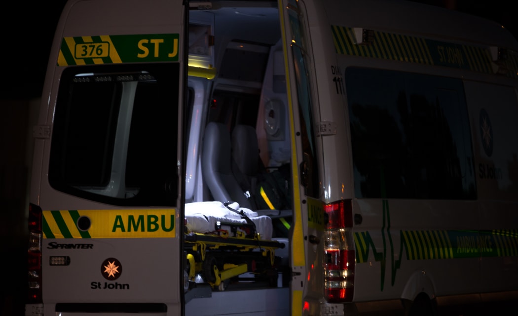 A St Johns ambulance on the scene of fires in the Hawkes Bay. 14 February 2017.
