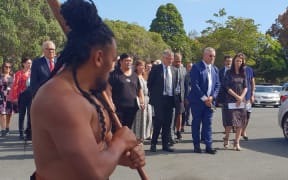 Jacinda Ardern at Waitangi 2019