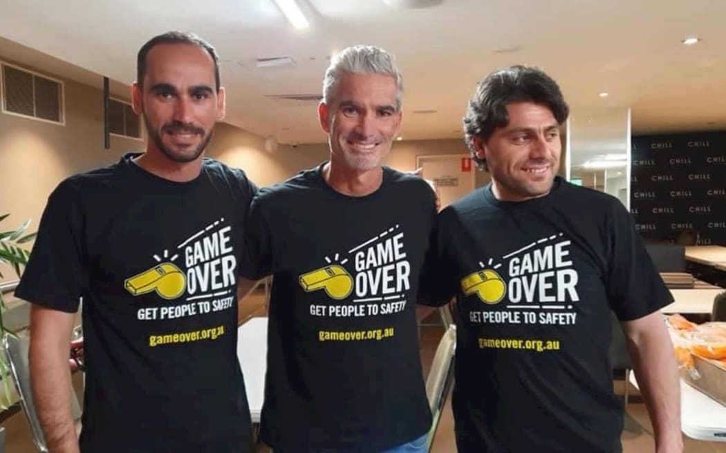 Mostafa Azimitabar, Craig Foster and Farhad Bandesh.