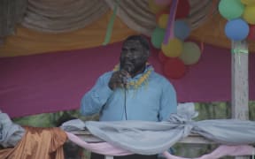 President of Bougainville Ishmael Toroama at Eivo-Torau reconciliation