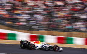 Liam Lawson in the Racing Bulls car at the Japan Grand Prix.