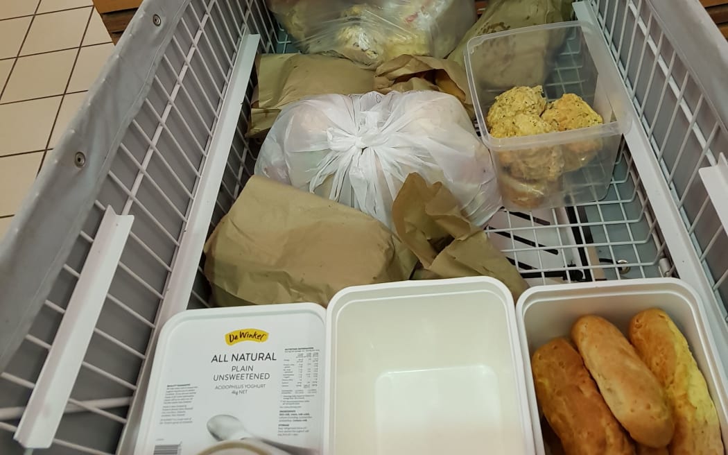 Some of the food collected.