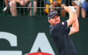 30 JUL 2016: Jimmy Walker tees off at the 1st hole of the final round of the 98th PGA Championship played at Baltusrol Golf Club in Springfield,NJ.