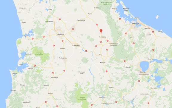 The man was hit by a car north of Matamata in Waikato.