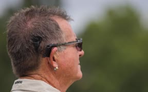 A man with a cochlear implant.