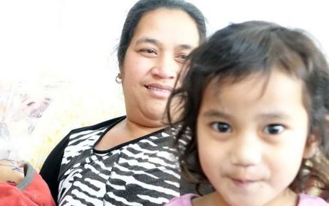 Mr Teitiota's wife, Angua Erika and their three children.