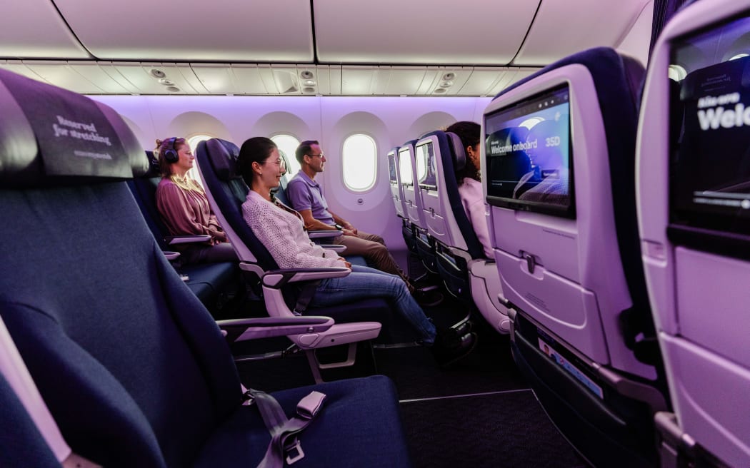 The new Premium Economy option on Air New Zealand's retro-fitted 787-9 Dreamliner planes.