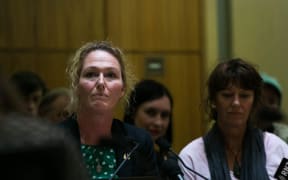 Rose Renton presents her petition to the Health Committee at Parliament asking for law reform on medicinal cannabis.