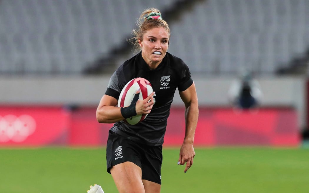 Michaela Blyde.
New Zealand v Great Britain, Tokyo 2020 Olympic Games Rugby Women's Pool A match at Tokyo Stadium, Tokyo, Japan on Thursday 29th July 2021.
Mandatory credit: @ Kenji Demura / www.photosport.nz
