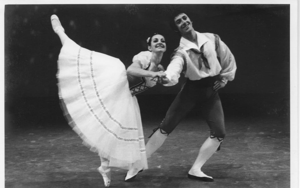 Pauline Tronson and Jon Trimmer in the ballet Flower Festival in Genzano.
