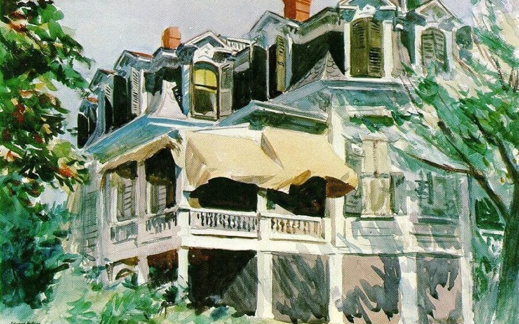 The Mansard Roof by Edward Hopper
