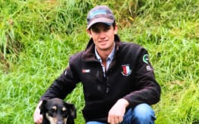 Tairawhiti farmer Henry Gaddum and his dog Tau.