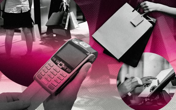 Composite image of shopping related imagery