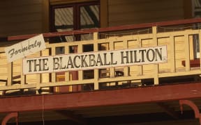 Formerly the Blackball Hilton signage.