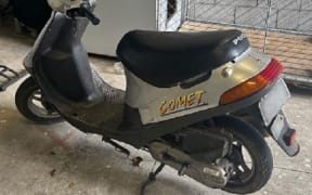 The scooter found a decade after being stolen.