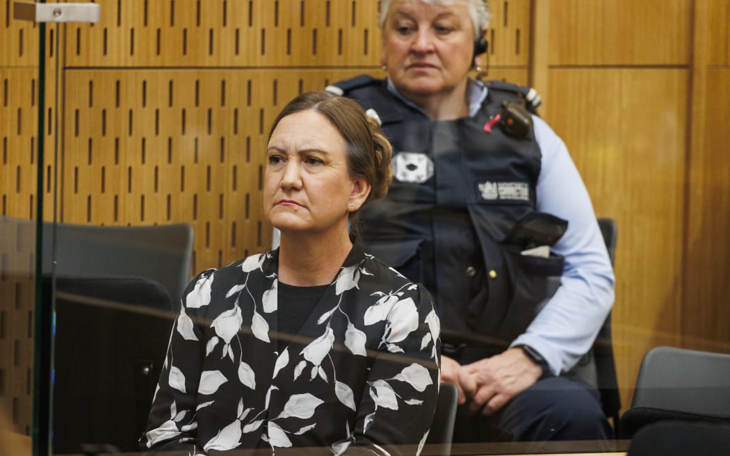 Lauren Dickason at her sentencing at Christchurch High Court on 26 June, 2024.