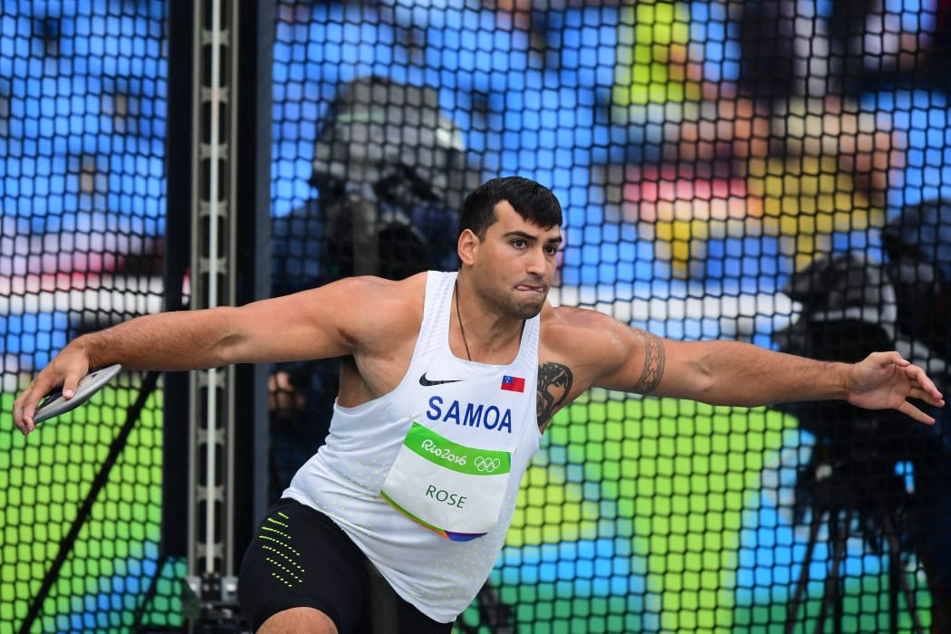 Samoa's Alex Rose competing at the 2016 Rio Olympics.